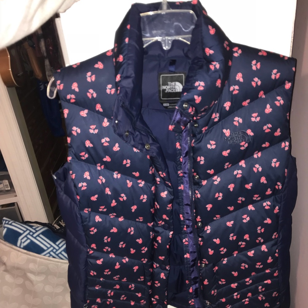 North Face Patterned Puffer Vest